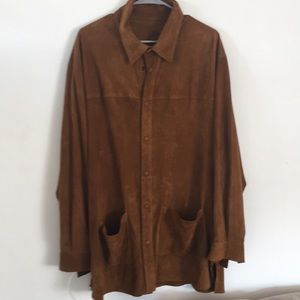 Handmade suede light jacket